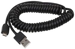 Opgerolde USB 2.0 A Mannetje - Micro B Laad en Gegevenskabel, 0.5m