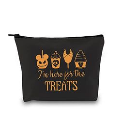 GJTIM Halloween-Geschenk Magic Kingdom Lover Gift I'm Here For The Treats Reißverschlusstasche Make-up-Tasche, Für die Leckerlis Tasche, Medium,