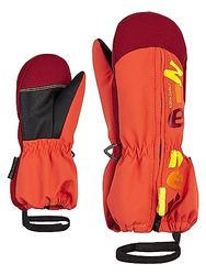 Ziener Baby LANGELO - Guanti da sci per sport invernali, impermeabili, traspiranti, colore arancione bruciato, 92 cm