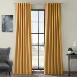 HPD Half Price Drapes Kamer verduisterende gordijnen 274 cm lang voor slaapkamer en woonkamer (1 paneel), 50 x 108, goudsbloem