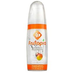 ID Frutopia Mango Passionfruit Flavoured Lube 100ml Pump Bottle – Natural Flavoured Water Based Lubricant For Oral Sex