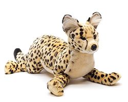 Uni-Toys - Chat Savannah, couché - 60 cm (Longueur) - Animal Domestique, Serval - Peluche, Doudou, Large