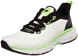 Fila Women's EXOWAVE Race WMN Running Shoe, White-Neon Green-Black, 3 UK