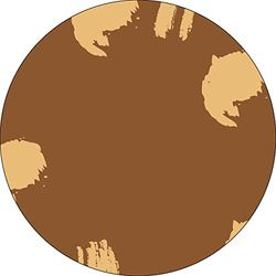 Bonateks, Ronde digitaal bedrukte muismat, antislip onderkant, voor kantoor en thuis, diameter: 22 cm