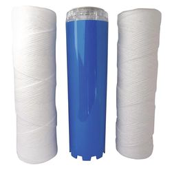 AQUAWATER - 105013 - Kit Excellence - Lote 3 cartuchos 2 de filtro enrolados de 20 mícras e corrosão