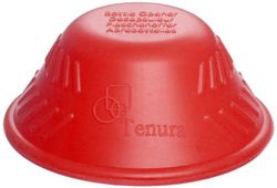 Tenura Red Silicone Rubber Bottle Opener for Users with Weak Grip or Limited Dexterity for Elderly and Arthritis Suffers Aid