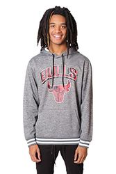 Ultra Game mens Focused Pullover Fleece Hoodie for Men sports fan sweatshirts, Heather Gray, Medium US