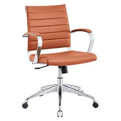 Modway Jive - Silla de oficina giratoria con respaldo medio, color terracota