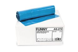 Funny AG-272 Rouleau de 250 Sacs Poubelle 700 x 1100 mm 120L Bleu