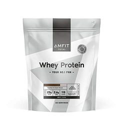 Marque Amazon - Amfit Nutrition Protéines en Poudre de Lactosérum (Whey), Cookies et Crème, 33 portions, 1 kg (Lot de 1)