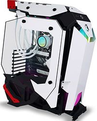 KEDIERS C650 Mech Boîtier PC - Boîtier PC ATX Tower avec Verre trempé (Blanc)