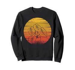 Vintage Sunset Plant Dad Design funny Retro Gardener Sweatshirt