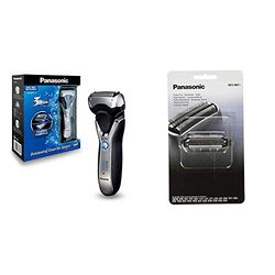 Panasonic ES-RT67-S503 - Afeitadora Eléctrica para Hombre WET&DRY, Recargable, 3 Hojas de Acero Inoxidable + Panasonic WES9087Y1361 Accesorio para Maquina de Afeitar
