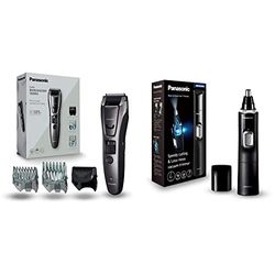 Panasonic ER-GB80-H503 - Cortador de Pelo y Barba Precisa Premium para Hombre + Cortapelos Nariz Hombre Recortador de Vello Facial