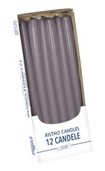 Bougies coniques, prune, diamètre 2,2 cm, hauteur 30 cm, 12 pièces