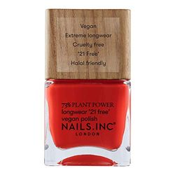 Nails.INC 73% Plant Power Nail Polish, Long Lasting Nail Color Lasts Up to 10 Days, Quick Drying, Cruelty Free, Vegan, 21 Free Formula, Eco Ego, (14ml)