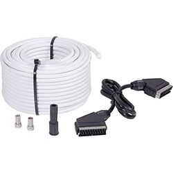 BKL Electronic SAT-aansluitkabel [1x F-connector, SCARTstekker - 1x F-connector, SCART-stekker) 25.00