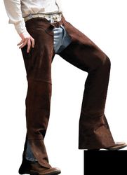 PFIFF Leder Chaps pantalón, Unisex, marrón, S