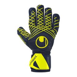 uhlsport fotboll målvaktshandskar Prediction Supersoft HN, marinblå/vit/fluo gul