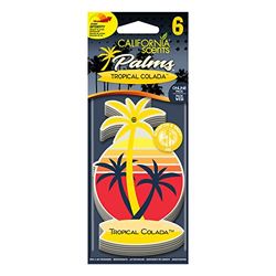 Parfum Voiture California Scents, Lot de 6, Tropical, Palmier Parfumé