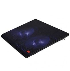 NGS JetStand - Soporte de Refrigeración para Ordenadores Portátiles de hasta 15,6" Altura Ajustable, Ventiladores Silenciosos, Puerto USB, Luz LED, Malla Metálica