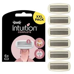 WILKINSON SWORD - Intuition Complete Blades For Women | Pack of 6 Razor Blade Refills | Skin Protect Gel with Smooth Glide