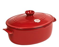 Emile Henry Oval Cocotte EH344560 Cerámica 33,5 x 26,5 Grand Cru x 18.5 cm