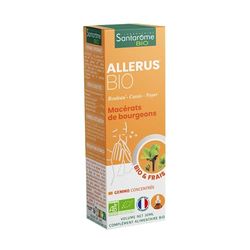 Santarome Bio - Allérus Bio | Complément Alimentaire Allergies | Pollens, Graminées & Rhume des Foins - Tri-Complexe de bourgeons - Bouleau, Cassis, Noyer | Flacon Pipette 30 ml| Made In France |Végan