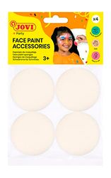 Jovi - Esponjas de maquillaje facial de alta densidad, 4 unidades, reutilizables (17904SP)