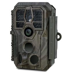 GardePro E5S Câmaras de Caça 64MP 1296P H.264 Vidéo, Camara Fototrampeo con Alcance de Visión Nocturna de 30m y 0,1s Tiempo de Activación, LED IR de 940nm