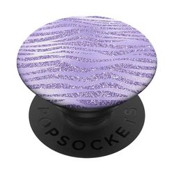 PopSockets Motivo Zebrato Viola Lilla PopGrip: Impugnatura per Telefoni Cellulari e Tablet Intercambiabile