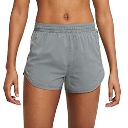 Nike W NK Tempo Luxe Short 3IN Pantaloncini, Smoke Grey/Reflective Silv, S Donna