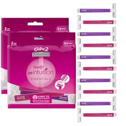 Wilkinson Sword - Extra 2 Beauty - Maquinilla desechable de 2 hojas - Pack de 2 x 5 unidades