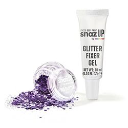 Snazaroo Bio Glitter Kit, Face and Body Paint, Biodegradable Gliter, Violet Colour 5g + Fixer