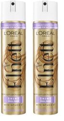 L'Oréal Paris Elnett Hair Spray, for Dull Hair, Enriched with Vitamin E, Up to 72h natural strong hold, 400ml (Pack of 2)