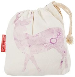 Bonamaison Impreso Algodón Bolsas con Cordón, Bolsa con Cordel para el Hogar y el Almacenamiento de Verduras, Bolso de Compras, Plegable, Ecologica, Reutilizables, Tamaño: 12x15 Cm