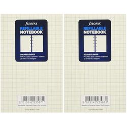 Filofax Pocket Squared Notes for Refillable Notebook - White (Pack of 2)