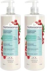 Natessance - Shampooing réparateur fortifiant - Ricin & Kératine végétale - 500 ml (Lot de 2)
