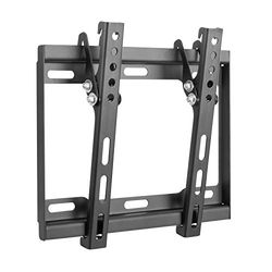 RICOO TV muurbeugel kantelbaar plat N0722 - Universeel voor 23-42 inch schermen (tot 35 kg, Max-VESA 200x200) Gebogen LCD OLED flatscreen tv-beugel