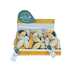 Doudou et Compagnie DC3846 Bolas de Agarre Biológico de Polen de Abeja con Sonajero X6, Modelos Surtidos, 1 unidad