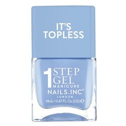 Nails Inc Topless Emily (gris foncé) – Vernis gel sans UV – Manucure en 1 étape jusqu’à 8 jours de tenue – Séchage rapide, végan & 21-free – Pour enfants & adultes – sans base ni top coat