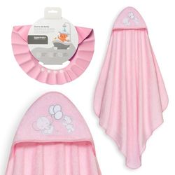 Interbaby - Mantello da bagno per bambini + cappello regolabile | Asciugamano con cappuccio 100% cotone unisex | morbido, asciugatura rapida | Ideale per neonati, neonati e bambini piccoli | Design