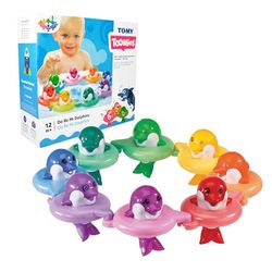 Bizak Los Delfines Do-Re-Mi, Toomies, Juguete Musical de Baño para Bebés Desde 12 Meses, Delfines Sonoros con Números y Colores (30696528)
