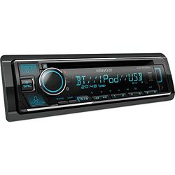 JVC Radio para Coche con Reproductor CD y Bluetooth - Autoradio con Sintonizador, USB, AUX, Control de Spotify, 4 x 50 W, iluminación Variable | Equipo de Musica Kenwood KDC-BT665U
