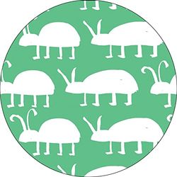 Bonateks, Round Digital Printed Mouse Pad, Non-Slip Base, for Office and Home, Diameter:22cm