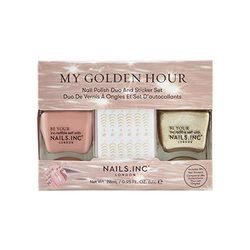 Nails.INC My Golden Hour Duo and Sticker Set, 3 Piece Set