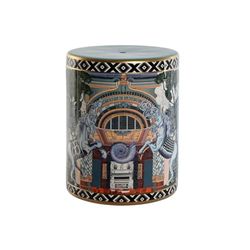 Home ESPRIT Hjälpbord Turkos Porslin 34 x 34 x 43,5 cm