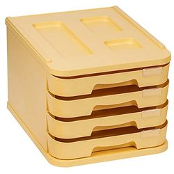 Documentenkast met 4 laden pastelgeel ECO