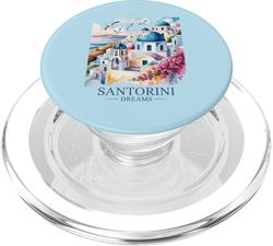 Sueños De Santorini Cúpulas Azules PopSockets PopGrip para MagSafe