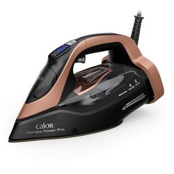 Calor Ultimate Power Pro - Plancha de vapor, potencia de una central de vapor, 3200 W, flujo de vapor continuo 85 g/min, función de prensado 300 g/min, fabricado en Francia FV9E50C0